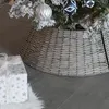 Weihnachtsbaumring - Weidenkorb für Baumständer - H: 28cm - mit Haken und Ösen - grau - 3teilig Produktbild-Vorschau