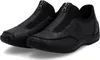 Rieker Damen Echtleder Slipper schwarz, Damen:39 EU Produktbild-Vorschau 1
