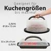 Tortentransportboxen 2er Set, rund/rechteckig groß Produktbild-Vorschau 4