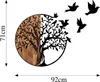 Wallity Tree And Birds, Obrázek, Kov, Dřevo, Černá, 1,5 mm Náhled obrázku produktu 7