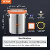 VEVOR 11,4 L Vakuumkammer Edelstahl Vakuum Entgasungskammer Produktbild-Vorschau 7