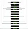 A diagram showing different lengths of drying rods with their respective measurements. Produktbild-Vorschau