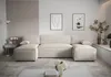 Ecksofa Alvito U, Farbe: Elfenbein. Material: Bouclé. A: B: Produktbild-Vorschau 3