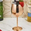 Nerezová sklenice na víno 550 ml, kreativní kovová Náhled obrázku produktu 4