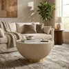Couchtisch Tavolino 71 x 71 x 38 cm Metall Keramik Produktbild-Vorschau 10