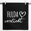 Huuraa Kissenbezug Fulda verliebt 40x40cm Black Baumwolle Produktbild-Vorschau 1