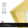 Müskaan Jersey Spannbettlaken 180x200 - 200x200 cm gelb bis Produktbild-Vorschau 2