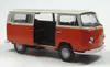 VW Bus (1970) Bulli T2 orange/weiß Modellauto ca. 11,5 cm  Produktbild-Vorschau 2