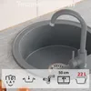 QUADRON Rund Spülbecken 1-Becken Spüle | Größe: 51 x 51 x Produktbild-Vorschau 2