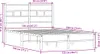 vidaXL Bettgestell ohne Matratze Sonoma-Eiche 120x190 cm Produktbild-Vorschau 8