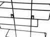 A close-up view of a black metal wall-mounted wine rack. Produktbild-Vorschau