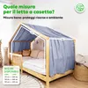 Cielo per letto casetta 135x360 cm Blu senza applicazione Anteprima dell’immagine prodotto 4