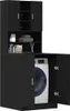 vidaXL Mobile lavatrice 2 pezzi effetto rovere nero Anteprima dell’immagine prodotto 3