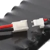 Close-up of two electrical connectors, one with red and black wires, about to connect. Produktbild-Vorschau