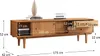 Lowboard SIMONA, 175 cm aus Massivholz, Eiche Finish - TV Produktbild-Vorschau 7