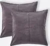 HOMESCAPES Samt-Kissenbezug 2er-Set in Anthrazit, 40 x 40 Produktbild-Vorschau 1