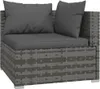 vidaXL Ensemble salon de jardin 4 pièces avec coussins Poly Voir les images du produit 4