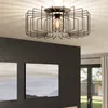 Plafoniera a 1 luce HxØ 21,5x56 cm Tremedal nero Anteprima dell’immagine prodotto 5