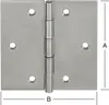 Vormann Scharnier käntig 60 x 60 mmEdelstahl Produktbild-Vorschau 4