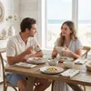 Costa Nova Mallorca Geschirrset 24-teilig Creme Steinzeug Produktbild-Vorschau 4