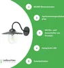 LED Wandleuchte Solar - IP44 10Lm 3000K Warmweiß Produktbild-Vorschau 5