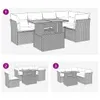CLORIS 6-tlg. Garten-Sofagarnitur mit Kissen Grau Poly Produktbild-Vorschau 9