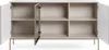An empty sideboard with its doors open, showing the interior shelves and compartments. Produktbild-Vorschau