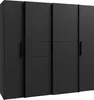Forte KALIXTUS schwarzer Kleiderschrank 200, moderner Produktbild-Vorschau 5