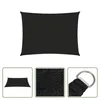 The Living Store Sonnensegel 160 g/m² Schwarz 3,5x4,5 m Produktbild-Vorschau 1