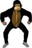 Gorilla Kostüm Overall für Erwachsene mit Kapuze und Produktbild-Vorschau 3