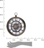 Industrielle Wanduhr 26,5 cm mit schwarzen Zahnrädern Produktbild-Vorschau 10
