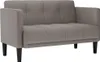 vidaXL Zweisitzer-Sofa Taupe 111 cm Stoff Produktbild-Vorschau 1