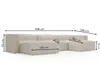 GrainGold Ecksofa U-Form Landi - Moderne Cord Ecksofa, Produktbild-Vorschau 6