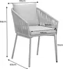 riess-ambiente Moderner Stuhl ROPE hell anthrazit Aluminium Produktbild-Vorschau 11