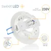 Sweet LED Einbaustrahler Flach GX53 Alu rund weiß matt 230V Produktbild-Vorschau 2