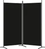 A two-panel black room divider on a white background. Anteprima dell’immagine prodotto