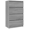 vidaXL Sideboard Grau Sonoma 60x35x98,5 cm Holzwerkstoff Produktbild-Vorschau 9