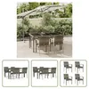 The Living Store 5-tlg. Garten-Essgruppe mit Kissen Grau Produktbild-Vorschau 1