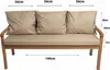 Gartenkissen Set beige – 140x60 + 3x50x56 cm Gartenkissen Produktbild-Vorschau 3