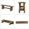 Banco in legno massello lungo 150 cm, ideale come banco Anteprima dell’immagine prodotto 10