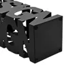 vidaXL Stojan na deštníky Design Steel Black Náhled obrázku produktu 2