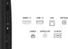 Diagram showing the ports and connections on the side of a television. Produktbild-Vorschau