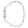A side view of a silver Guess watch with a metal band. Produktbild-Vorschau