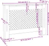 vidaXL Heizkörperabdeckung Weiß 112×19×81,5 cm MDF Produktbild-Vorschau 7