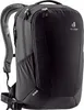 A black Deuter backpack is shown from the front. Produktbild-Vorschau