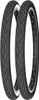 Two bicycle tires are shown side-by-side against a white background. Produktbild-Vorschau