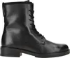 A black leather lace-up boot. Produktbild-Vorschau