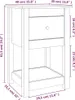 vidaXL Comodini 2 pezzi 40x35x61,5 cm in legno di pino Anteprima dell’immagine prodotto 8