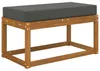Poduszka siedzeniowa na zewnątrz Antracyt 80 x 40 x 8 cm Podgląd zdjęcia produktu 2
