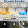 ZMH LED stropní ventilátor s osvětlením Stropní světelný Náhled obrázku produktu 6